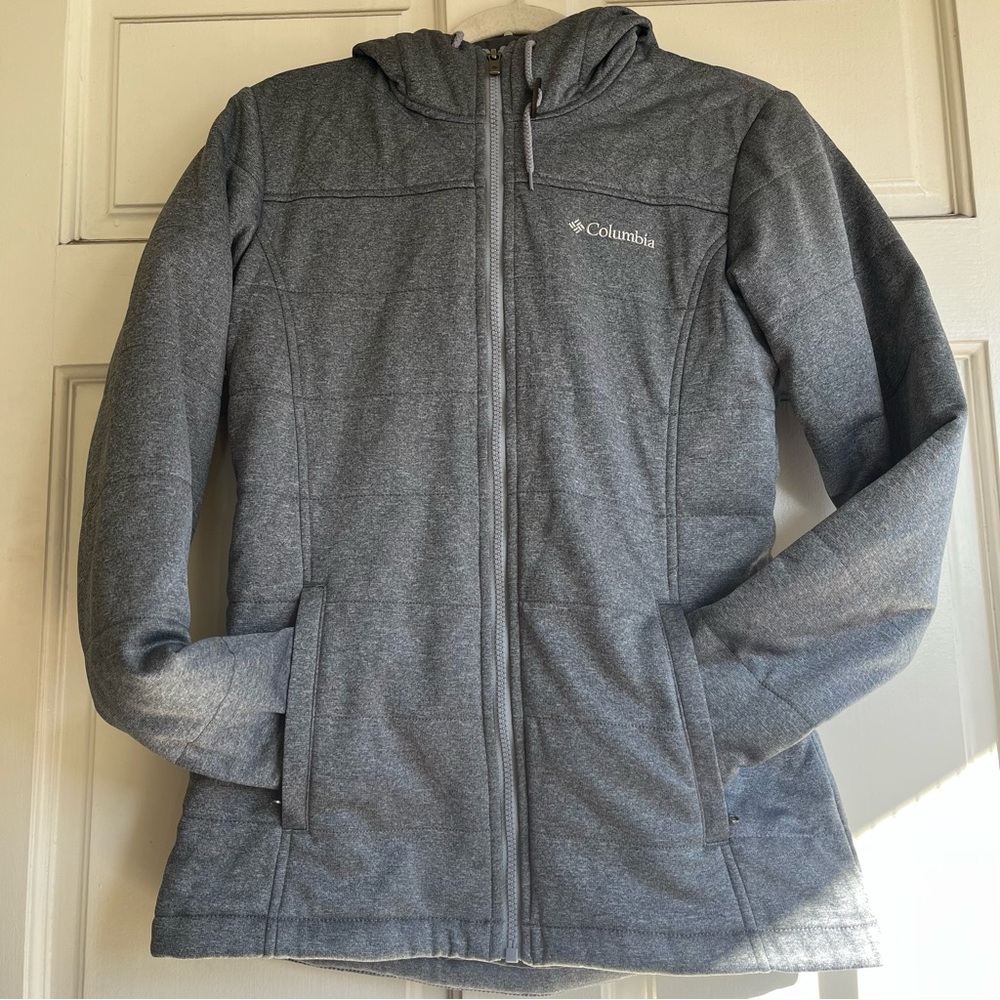 Columbia Charcoal Full-Zip Hooded Jacket
